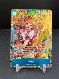Nami Alt Art Super Rare - A Fist Of Divine Speed #OP11-054 SR One Piece TCG - Image 1