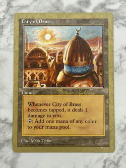 City Of Brass - MTG Magic (World Championship Decks, 1998) Gold Border - LP/ MP - Image 1