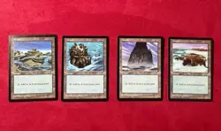 Tempest Island X4 Variety Land Lot Magic The Gathering MTG 1997 MP Vintage TMP - Image 1