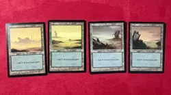 Tempest Swamp X4 Variety Land Lot Magic The Gathering MTG 1997 MP Vintage TMP - Image 1
