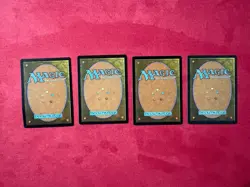 Tempest Plains X4 Variety Land Lot Magic The Gathering MTG 1997 MP Vintage TMP - Image 2