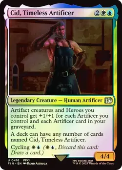 Cid, Timeless Artificer 416 FOIL - 0416 - Uncommon - Final Fantasy FIN MTG - Image 1