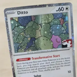 NM Ditto Pokemon Prize Pack Series 6 Promo Pokemon Card Play Stamp Mew 151 132 - Image 2
