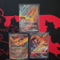 🔥Team Rocket’s Moltres EX RARE Promo Lot 229/182 208/182 031/182 Pokemon🔥 - Image 1