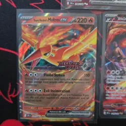 🔥Team Rocket’s Moltres EX RARE Promo Lot 229/182 208/182 031/182 Pokemon🔥 - Image 2