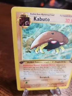 Kabuto 1st Edition 50/62 Fossil WOTC Vintage Pokemon TCG HP - Image 2