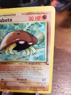 Kabuto 1st Edition 50/62 Fossil WOTC Vintage Pokemon TCG HP - Image 3