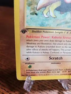 Kabuto 1st Edition 50/62 Fossil WOTC Vintage Pokemon TCG HP - Image 4