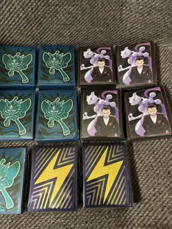 Lot Of 12 Pokemon New Sealed Card Sleeves From Different ETBs - Image 3