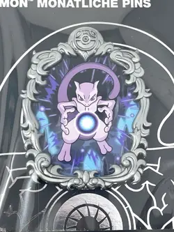 Mewtwo Pokemon Center Legendary Moments Monthly Pins Pin 1 of 12 - IN HAND NOW - Image 3