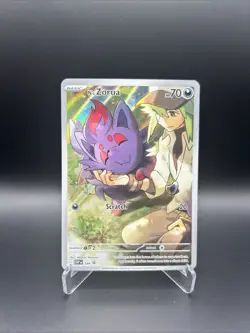 Pokemon N's Zorua Full Art Promo Holo Scarlet & Violet 189 English Card - Image 1