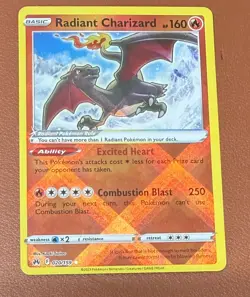 Pokemon TCG Radiant Charizard - Crown Zenith - 020/159 Holo Radiant Rare NM/M - Image 1
