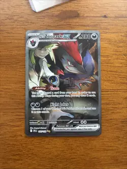 Pokemon Journey Together N's Zoroark EX Special Illustration Card 185/159 NM - Image 1