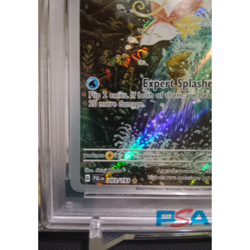 2023 Pokemon MAGIKARP PAL- EVOLVED EN (IR) ILLUSTRATION RARE #203 PSA8 NM-MT - Image 5