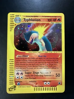 Pokemon TCG Typhlosion Holo Rare Expedition 2002 LP English Card - Image 4