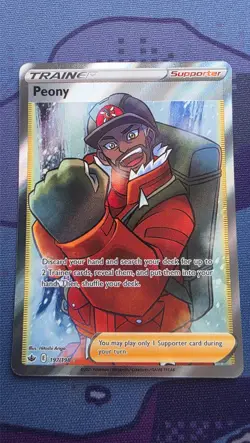 Pokemon - Peony (Full Art) - 197/198 - SWSH06: Chilling Reign - Holo NM - Image 1