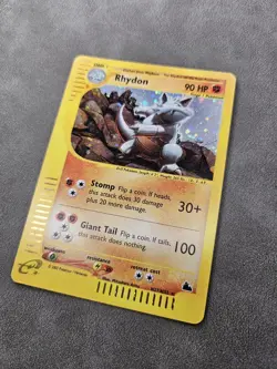 Pokemon TCG Rhydon H27/H32 Holo Rare E-Reader Vintage Skyridge - NM - Image 3