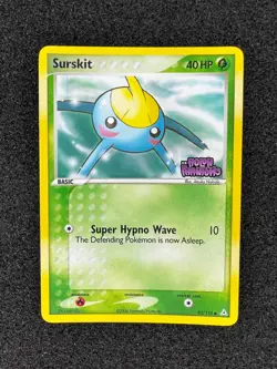 Pokemon TCG Surskit 82/110 Holo Stamped EX Ruby & Sapphire EX Holon Phantoms LP - Image 1