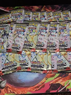 Pokemon TCG: Prismatic Evolutions Booster Packs Lot Of 32x New Factory Sealed - Image 2