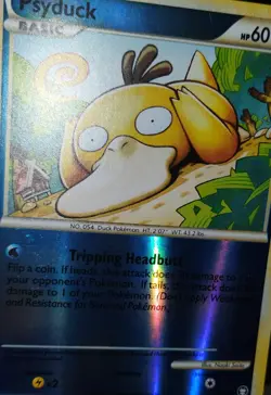 Pokemon Reverse Holo Psyduck 74/102 HeartGold & SoulSilver Triumphant LP - Image 3
