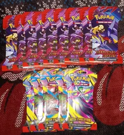 14x Pokemon TCG Sleeved Booster Packs - 9× Destined Rivals + 5× Mega Evolutions - Image 3