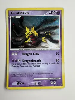 Pokemon TCG Giratina Lv. 70 Platinum 28/127 Holo Exclusive Cosmos Holo Rare - Image 1