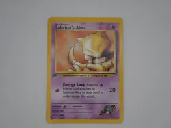 2000 Pokemon Gym Heroes 1st Edition Sabrina's Abra #91/132 MINT - Image 1