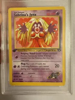 2000 Pokemon - 1st Edition Sabrina’s Jynx - Gym Challenge 57/132 - PSA 9 Mint! - Image 3