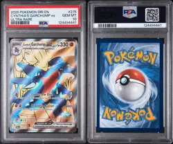 2025 POKEMON DRI EN-DESTINED RIVALS #215 CYNTHIA'S GARCHOMP ex ULT RARE - PSA 10 - Image 3