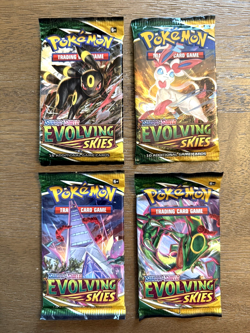 Pokemon TCG Evolving Skies Booster Packs Complete Art Set Sealed - 4 Packs 🐉 - Image 1