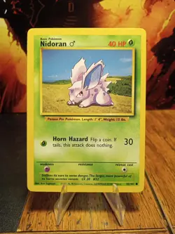 1999 Pokemon Base Set Unlimited Nidoran #55 VLP - Image 1