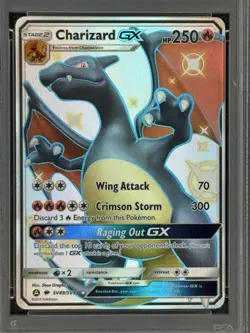 2019 Pokemon Sun & Moon FA/ Charizard GX Hidden Fates #SV49 GEM MT PSA 10 - Image 2