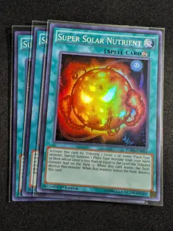 Yugioh - 3x Super Solar Nutrient FUEN-EN055 1st Super Rare NM - Image 1