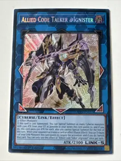 Allied Code Talker @Ignister - ALIN-EN051 - Secret Rare 1st Edition Yugioh NM - Image 1