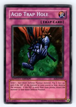 Yugioh Acid Trap Hole SOI-ENSE1 Secret Rare - LP 💎 - Image 1