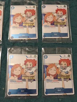One Piece Card Game OP14 Pre Release Promo - 4x Winner Girl P-096 - Image 1