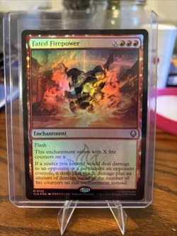 Fated Firepower (Foil) Avatar: The Last Airbender Mtg Red Enchantment Card 132 - Image 1