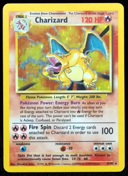 1999 Charizard 4/102 NM/VLP Base Set Pokemon Card - Image 1