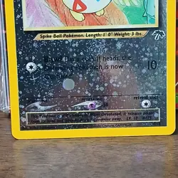 Pokemon TCG Togepi 4/18 Southern Islands Reverse Holo Swirl Card LP - Image 3