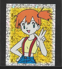 Misty S28 Prism Holo Foil Merlin Sticker Series 1 1999 Pokemon Card NM - Image 1