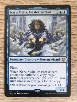 Naru Meha Master Wizard MTG Magic the Gathering Card NM Mint Commander 2021 C21 - Image 1