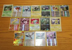 VINTAGE Pokemon card bundle x16 (holos reverse holo) 2007 20/130 30/130 80 82 64 - Image 2
