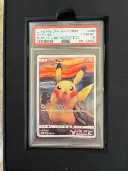 PSA 10 Pokemon Card 2018 Pikachu Munch A Retrospective 288/SM-P Promo Japanese - Image 1