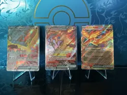 Team Rocket Destined Rivals Moltres UPC Stamped All 3 Pokemon Promo Cards - Image 1