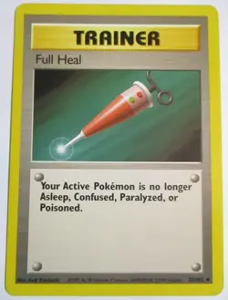 Full Heal 82/102 Trainer Base Set Unlimited Pokemon Card WOTC LP - Image 1