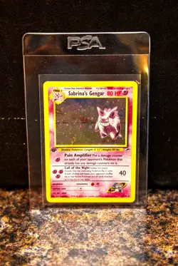 Sabrina's Gengar First Edition Holographic 014/132 Gym Heroes Rare Pokemon Card - Image 4