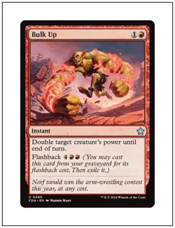 1x Bulk Up, Foundations, Magic MTG NM - Image 1