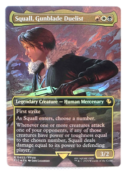 Squall, Gunblade Duelist (Borderless) FOIL - FINAL FANTASY MTG: Near Mint - Image 1