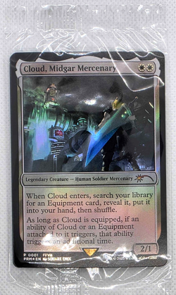 Magic The Gathering Final Fantasy 7 Cloud Midgar Mercenary Foil PROMO - Sealed💥 - Image 1