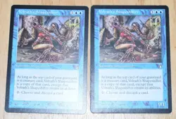 MTG 2x Rare Blue Creature VOLRATH'S SHAPESHIFTER (2) Magic the Gathering - Image 1
